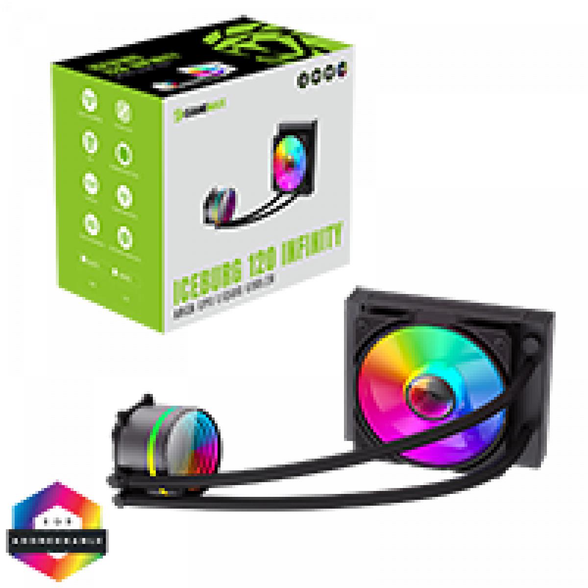 GameMax Iceburg 120mm AIO ARGB Water Cooler Black