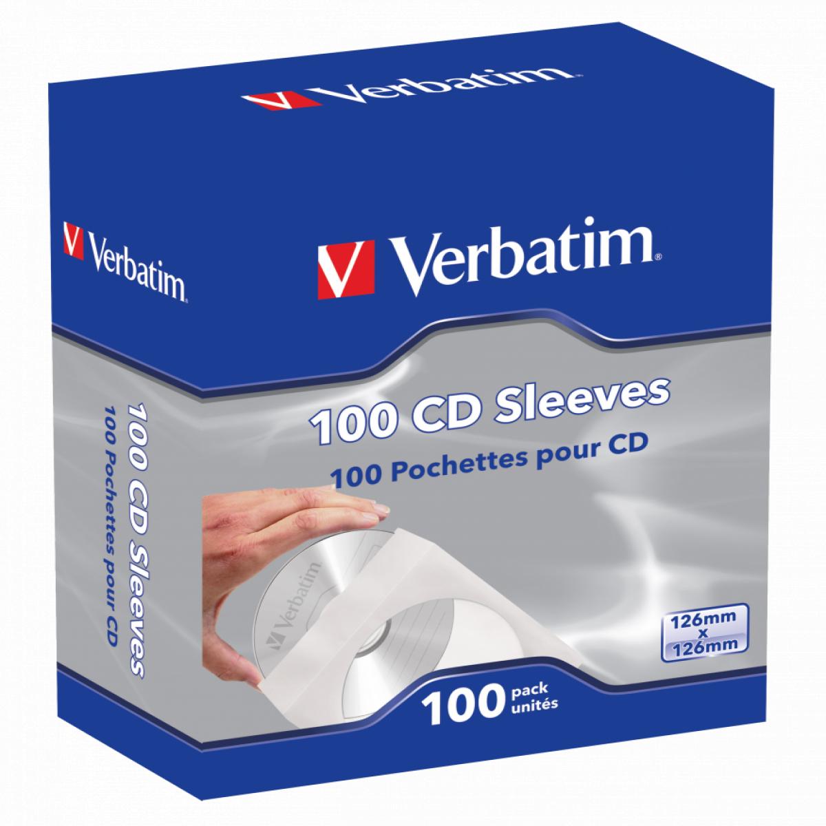 Verbatim CD Sleeves (Paper) 100pk