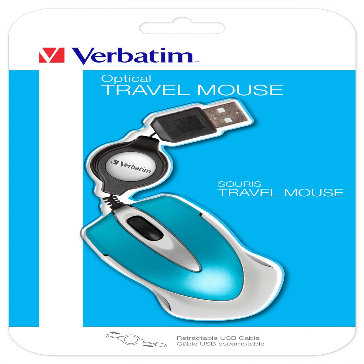 Verbatim Go Mini mouse Office Ambidextrous USB Type-A Optical 1000 DPI