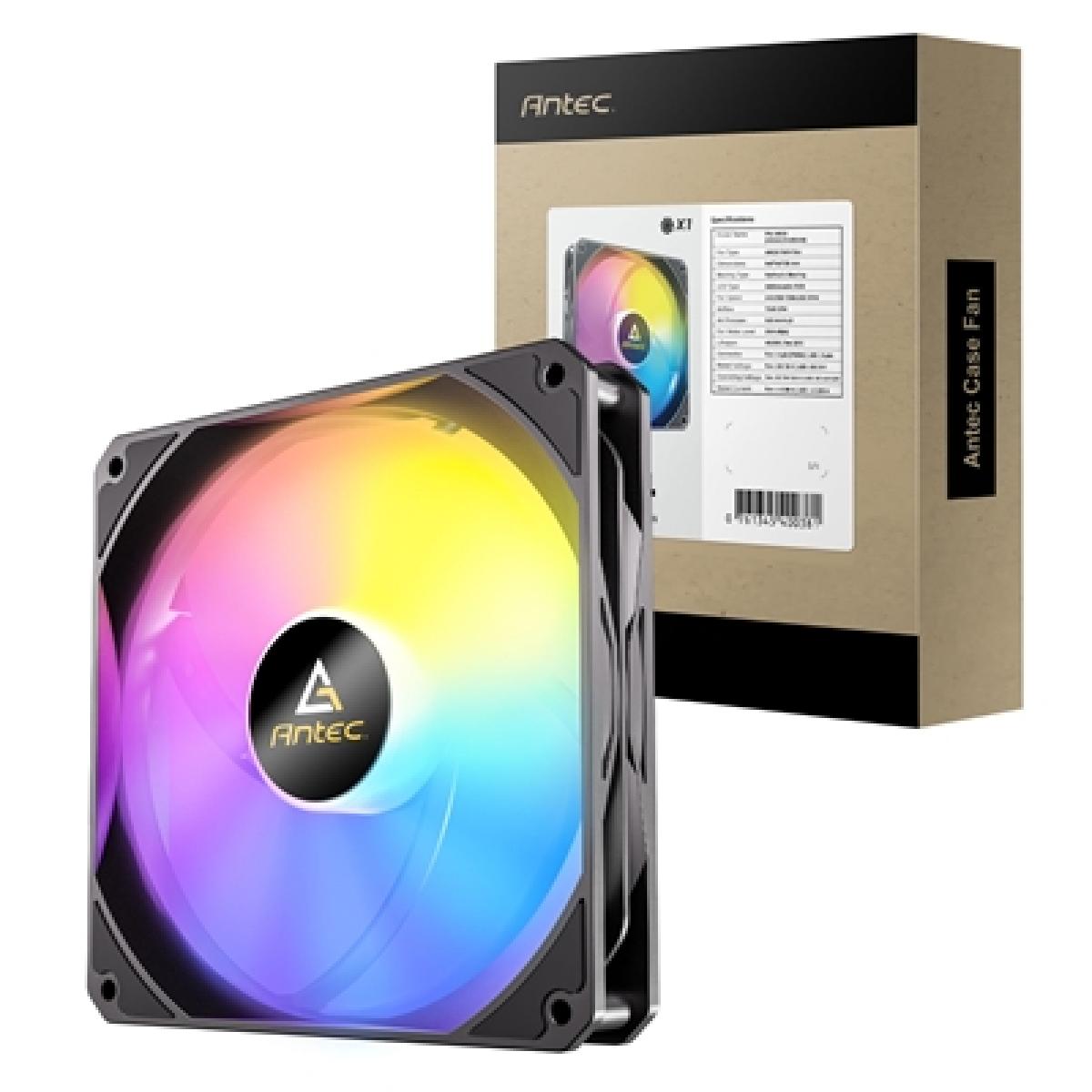 Antec P14 ARGB PWM 140mm Case Fan - Hydraulic Bearing, 240-1350 RPM, Black