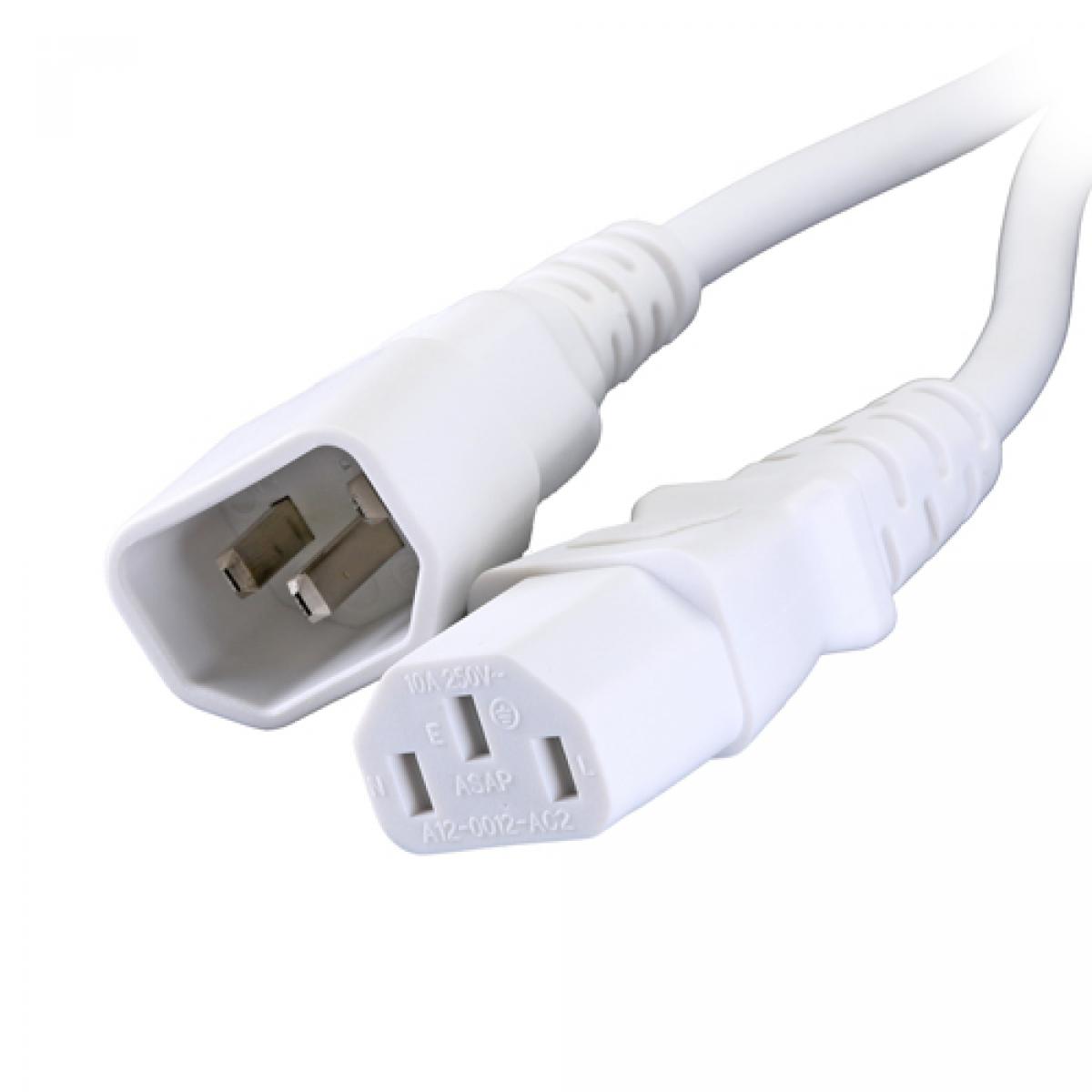 CNL 1M C14-C13 Wh PVC 0.75MM