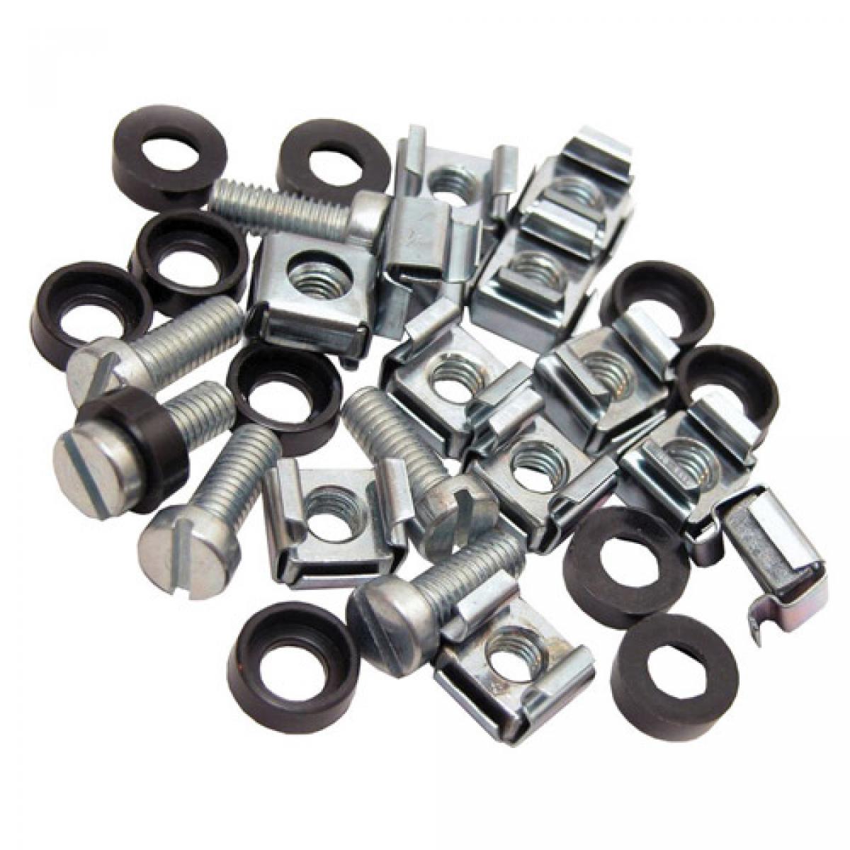 CNL 50PK Cage Nuts M6 Silv