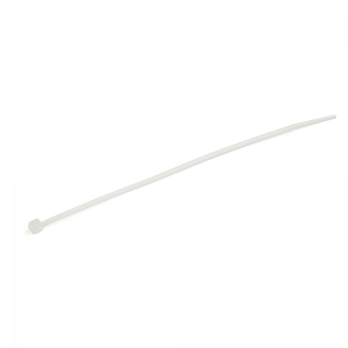 StarTech.com 6"(15cm) Cable Ties - 1/8"(3mm) wide, 1-3/8"(39mm) Bundle Diameter, 40lb(18kg) Tensile Strength, Nylon Self Locking Zip Ties with Curved Tip - 94V-2/UL Listed, 100 Pack - White