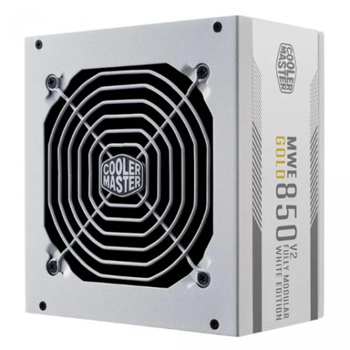 Cooler Master 850W MWE Gold V2 ATX 3.1 PSU, Fully Modular, HDB Bearing Fan, 80+ Gold, PCIe 5.1, White
