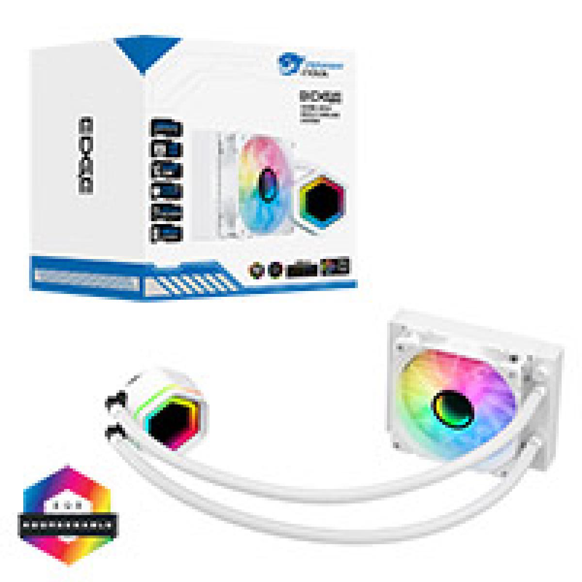 Powercool Edge White ARGB All-In-One 120mm Intel and AMD CPU Infinity Watercooler