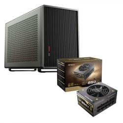 Antec Performance 1M Aventurine Mini Tower Case + SF850X 850W 80 PLUS Gold Fully Modular SFX Power Supply Bundle