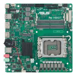 Asus PRO H810T-CSM - Corporate Stable Model, Intel H810, 1851, Thin Mini ITX, 2 DDR5 SO-DIMM, HDMI, DP, LVDS, GB LAN, 19v DC in, 1x M.2