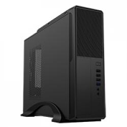 CiT S014C Black Slim Micro ATX or ITX Case 300w PSU Built-in USB Type C