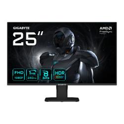GIGABYTE GS25F2A 25" FHD Gaming Monitor - 1920 x 1080, 240Hz, 1ms, 300 cd/m², Display HDR 10, HDMI 2.0, Displayport 1.4