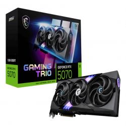MSI RTX5070 12G GAMING TRIO OC, PCIe5, 12GB DDR7, HDMI, 3 DP, 2625MHz Clock, RGB Lighting, Overclocked