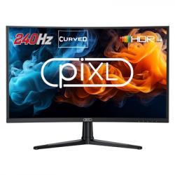 piXL PX27CC301B 27 Inch 240Hz HDR 10+ Full HD Curved Gaming Monitor with 1920 x 1080 Resolution, 1ms Response Time, HDR 10+, DisplayPort, 2 x HDMI & VESA Mount