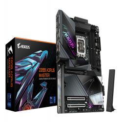 Gigabyte Z890 AORUS MASTER Intel 1851 Socket Motherboard, ATX, 4x DDR5 Slots, 5x M.2 Sockets, Fitted I/O Shield, 10GbE LAN, Wi-Fi 7, 2x USB-C (USB4)