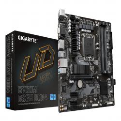 Gigabyte B760M DS3H DDR4 Ultra Durable Intel 1700 Socket Motherboard, Micro-ATX, 4x DDR4 Slots, 2x M.2 Sockets, 2.5GbE LAN, 1x D-Sub / 2x DisplayPorts / 1x HDMI Port