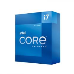 Intel 12th Gen Core i7-12700K 12 Core Processor 20 Threads, 3.6GHz up to 5.0GHz Turbo, Alder Lake Socket LGA1700, 25MB Cache, 125W, Maximum Turbo Power 190W Overclockable CPU, No Cooler