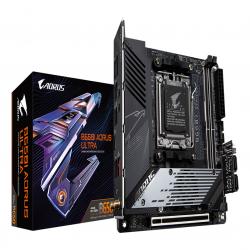 GIGABYTE B650I AORUS ULTRA Motherboard - Supports AMD Ryzen 9000 CPUs, 8+2+1 Digital VRM, up to 7200MHz DDR5 (OC), 1xPCIe 5.0 + 2xPCIe 4.0 M.2, Wi-Fi 6E, 2.5GbE LAN, USB 3.2 Gen 2x2
