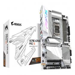 GIGABYTE X670E AORUS PRO X Motherboard - Supports AMD Ryzen 9000 CPUs, 16+2+2 phases VRM, up to 8000MHz DDR5 (OC), 2xPCIe 5.0 + 2xPCIe 4.0 M.2, Wi-Fi 7, 2.5GbE LAN, USB 3.2 Gen 2x2