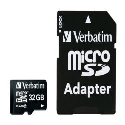 Verbatim MicroSD Class 10 32GB +Adaptor