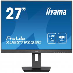 iiyama ProLite XUB2792QSC-B5 computer monitor 68.6 cm (27") 2560 x 1440 pixels Wide Quad HD LED Black