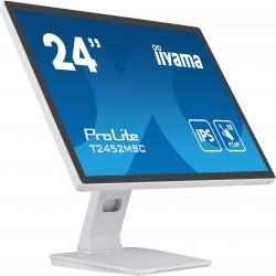 iiyama ProLite T2452MSC-W1 computer monitor 61 cm (24") 1920 x 1080 pixels Full HD LCD Touchscreen Multi-user White