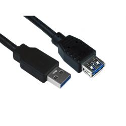 CDL 2m USB 3.0 A M-F Black