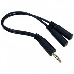 CDL 0.2m 3.5mm Stereo Split -Black