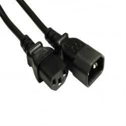 CDL 1m C14 to C13  Extension Black
