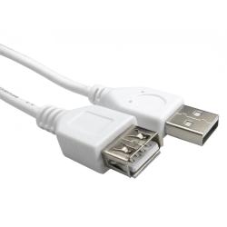 CDL 1.8mtr USB 2.0 A M-F White