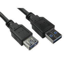 CDL 5mtr USB 3.0 A M - A F Black