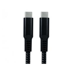 CDL 1.8m USB Type C M-M-Blk Braid