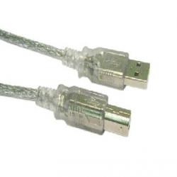 CDL 2MTR USB 2.0 A M - B M CLEAR