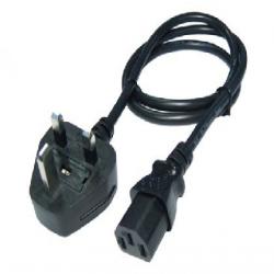 CDL 1m UK Plug to C13  - Black