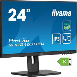 iiyama ProLite XUB2463HSU-B1 computer monitor 60.5 cm (23.8") 1920 x 1080 pixels Full HD LED Black