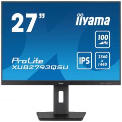 iiyama ProLite XUB2793QSU-B6 computer monitor 68.6 cm (27") 2560 x 1440 pixels Quad HD LED Black