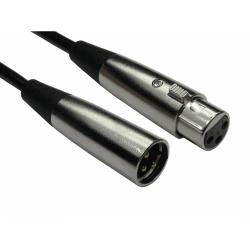 CDL 3m 3 Pin XLR M to F Silv C