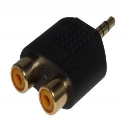 Lindy 3.5mm/RCA Stereo Adapter 3.5mm M 2x RCA FM Black