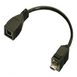 Lindy 70392 USB cable 0.1 m Mini-USB B Micro-USB B Black