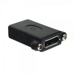 Lindy 41044 cable gender changer DisplayPort Black
