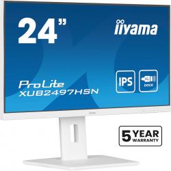 iiyama ProLite XUB2497HSN-W1 computer monitor 60.5 cm (23.8") 1920 x 1080 pixels Full HD LED White