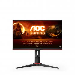 AOC G2 Q24G2A/BK computer monitor 60.5 cm (23.8") 2560 x 1440 pixels Quad HD LCD Black, Red