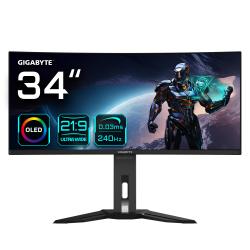 GIGABYTE 34 VA MONITOR SPK CUR MO34WQC2 