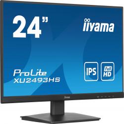 iiyama Prolite XU2493HS-B6 24 inch IPS Monitor, Full HD, 1ms, HDMI, DisplayPort, 100Hz, Speakers, Black, Internal PSU, VESA