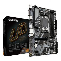 Gigabyte A620M DS3H Ultra Durable AMD AM5 Socket Motherboard, Micro-ATX, 4x DDR5 Slots, 1x M.2 Socket, 1x USB-C Port, GbE LAN, 1x D-Sub / 1x DisplayPort / 1x HDMI Port