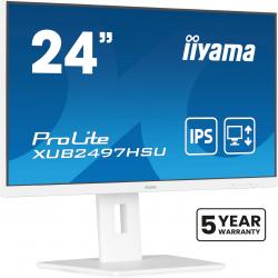 iiyama ProLite XUB2497HSU-W2 computer monitor 60.5 cm (23.8") 1920 x 1080 pixels Full HD LED White