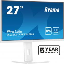 iiyama ProLite XUB2797HSN-W2 computer monitor 68.6 cm (27") 1920 x 1080 pixels Full HD LED White
