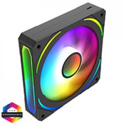CiT Pro Lightning 120mm Three-Sided Infinity ARGB Black 3pin PC Cooling Fan
