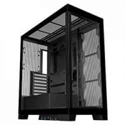 CiT Pro Diamond XR Black Mid-Tower Gaming Case with 4mm Tempered Glass Front and Side Panels