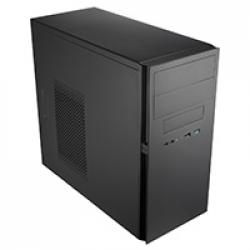 CiT QC-203 M-ATX Case USB3 Rubber Coated Fascia Black Interior No PSU
