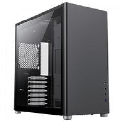 GameMax Spark Pro Black Gaming Cube ATX Modular Gaming PC Case Dual Tempered Glass Side Panels USB3.0 - Type C