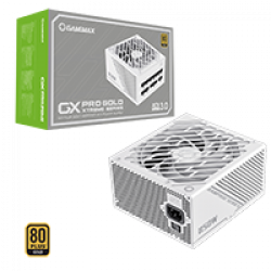 GameMax GX-850W Pro Modular 80 Plus Gold ATX3.0 PCIe 5.0 White Power Supply With 135mm FDB Fan