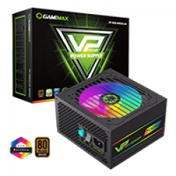 GameMax VP-700W Semi-Modular 80 Plus Bronze Black Power Supply With 120mm RGB Fan